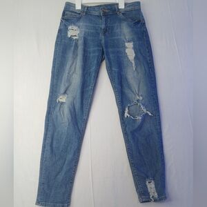 H&M Divided Super Skinny Distressed Jeans Size 6